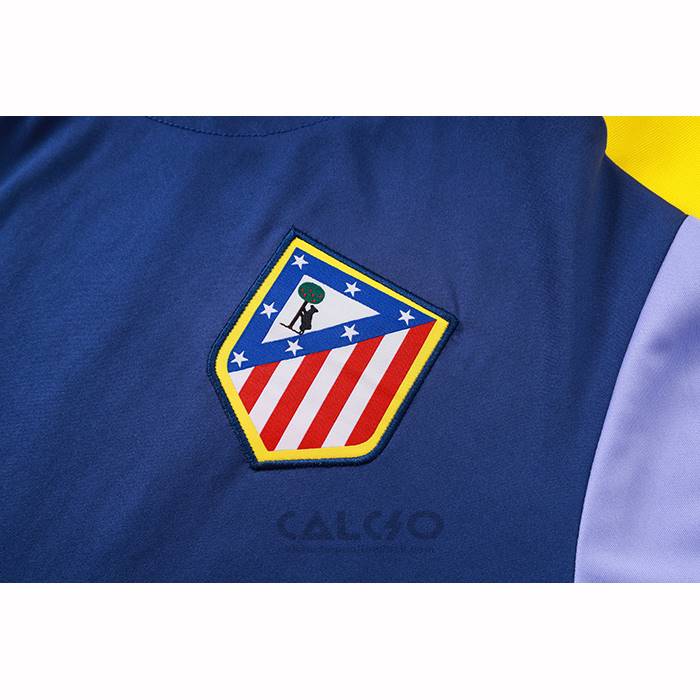 Tuta da Track Atletico Madrid Manica Corta 2025-2026 Blu - Pantaloncini